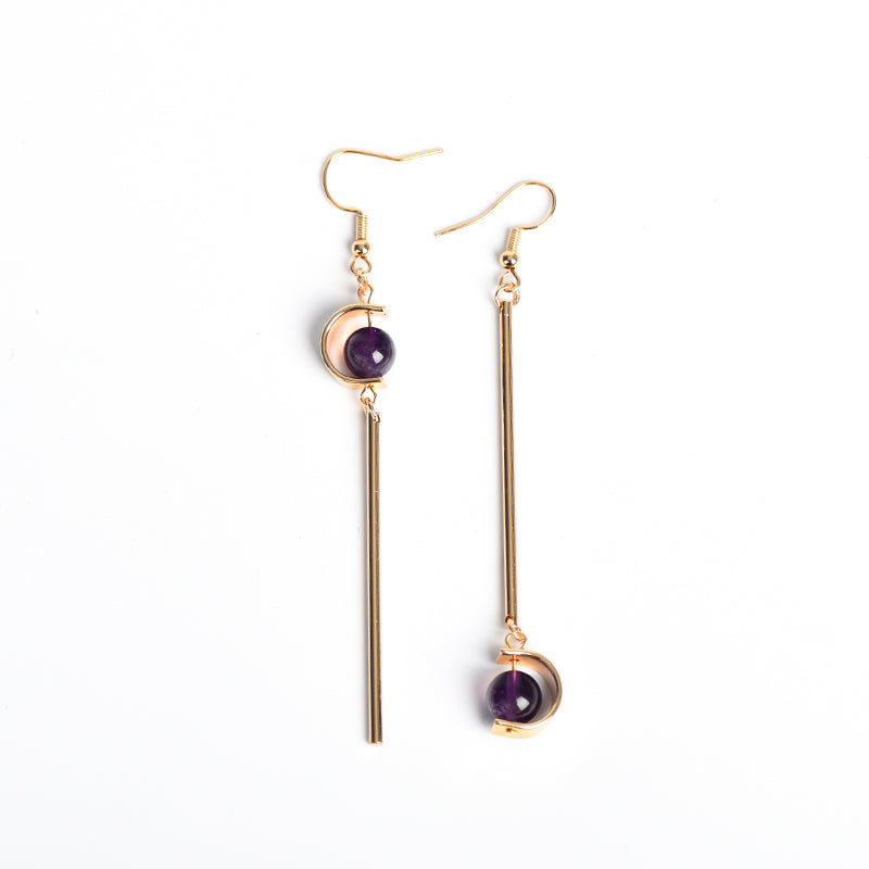 Moon wand earrings