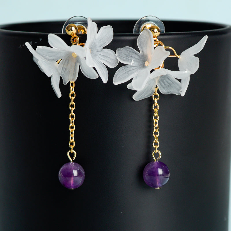 Gardenia earrings