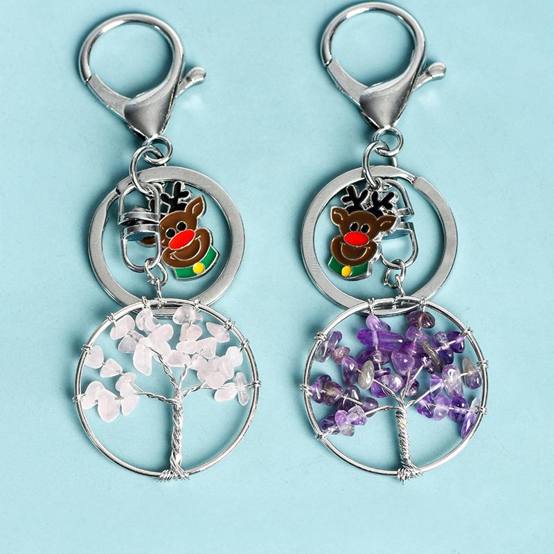 Tree of life Christmas keychain