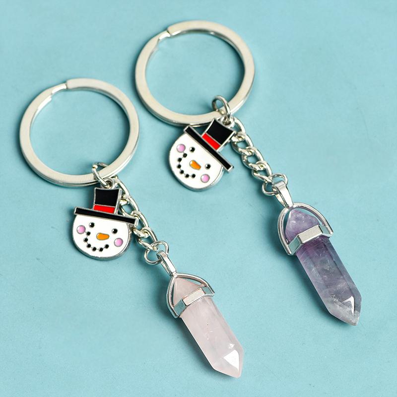 Double points Christmas keychain