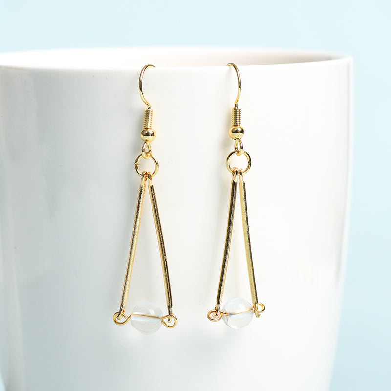 Double hanging earrings