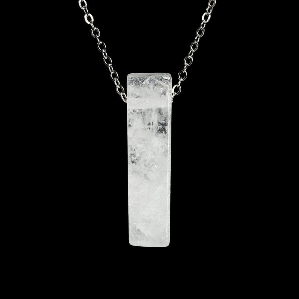 Crystal bar pendant(drill through)