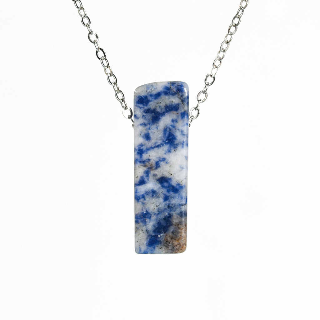 Crystal bar pendant(drill through)