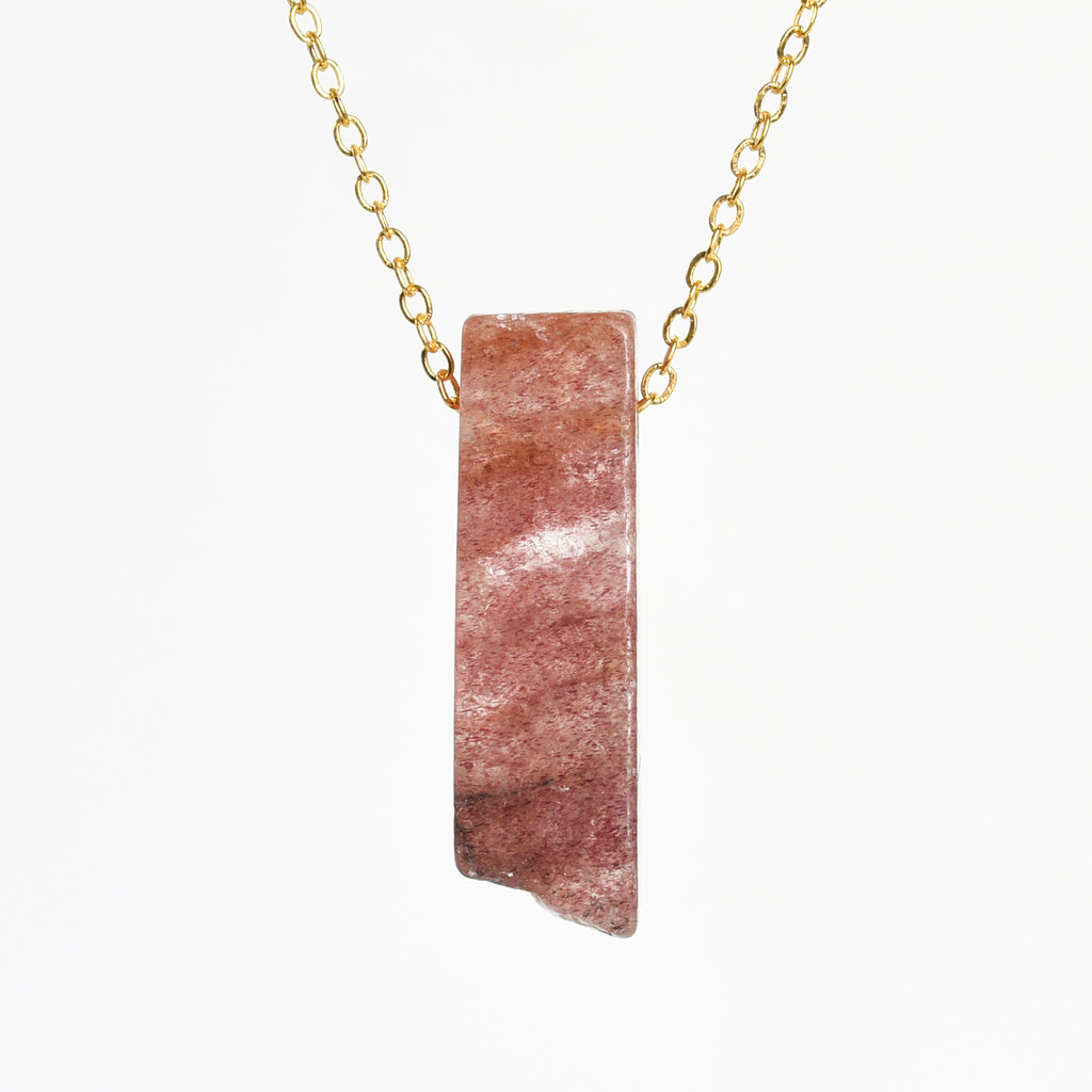 Crystal bar pendant(drill through)