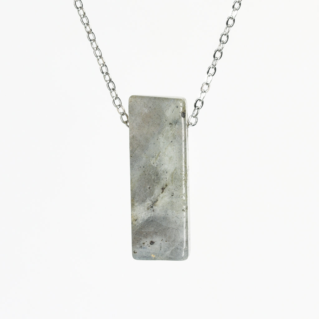 Crystal bar pendant(drill through)