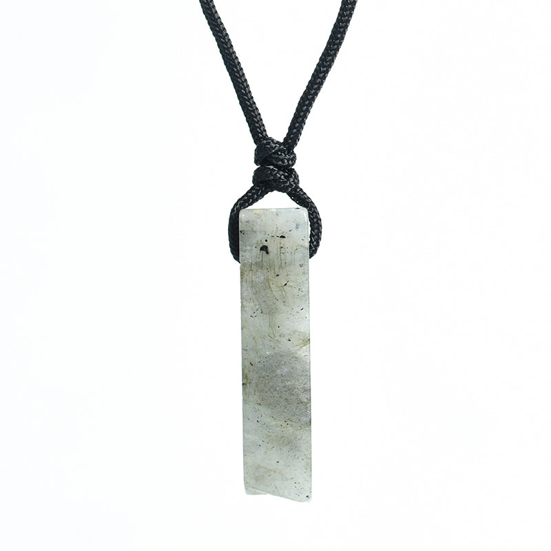 Crystal bar pendant(drill through)