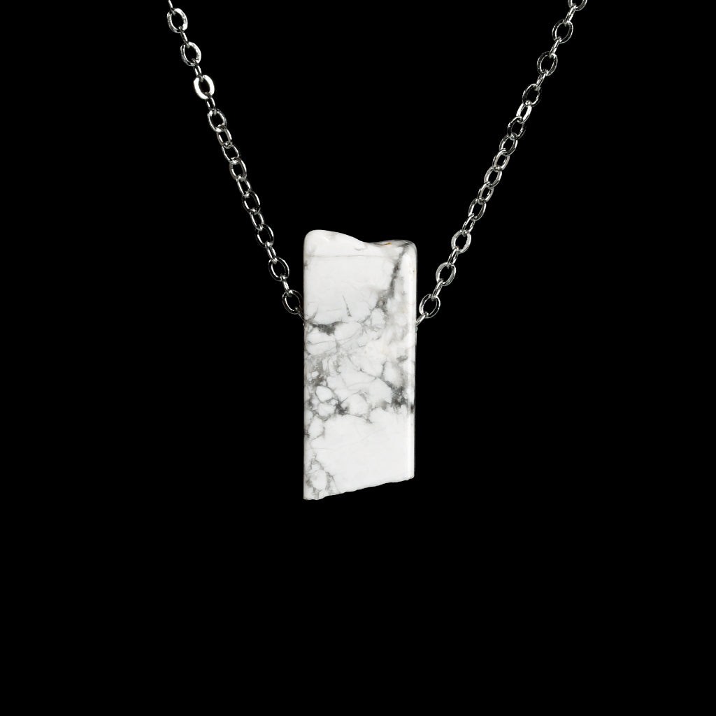 Crystal bar pendant(drill through)