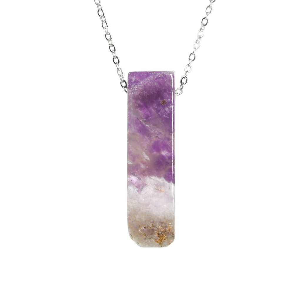 Crystal bar pendant(drill through)