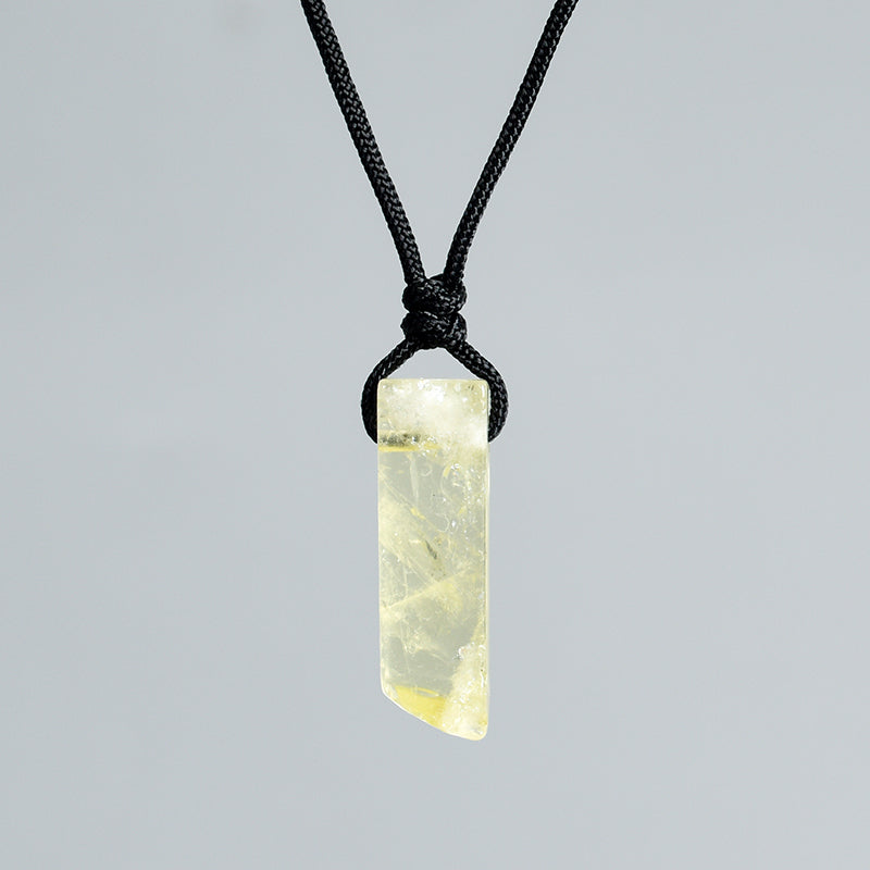 Crystal bar pendant(drill through)