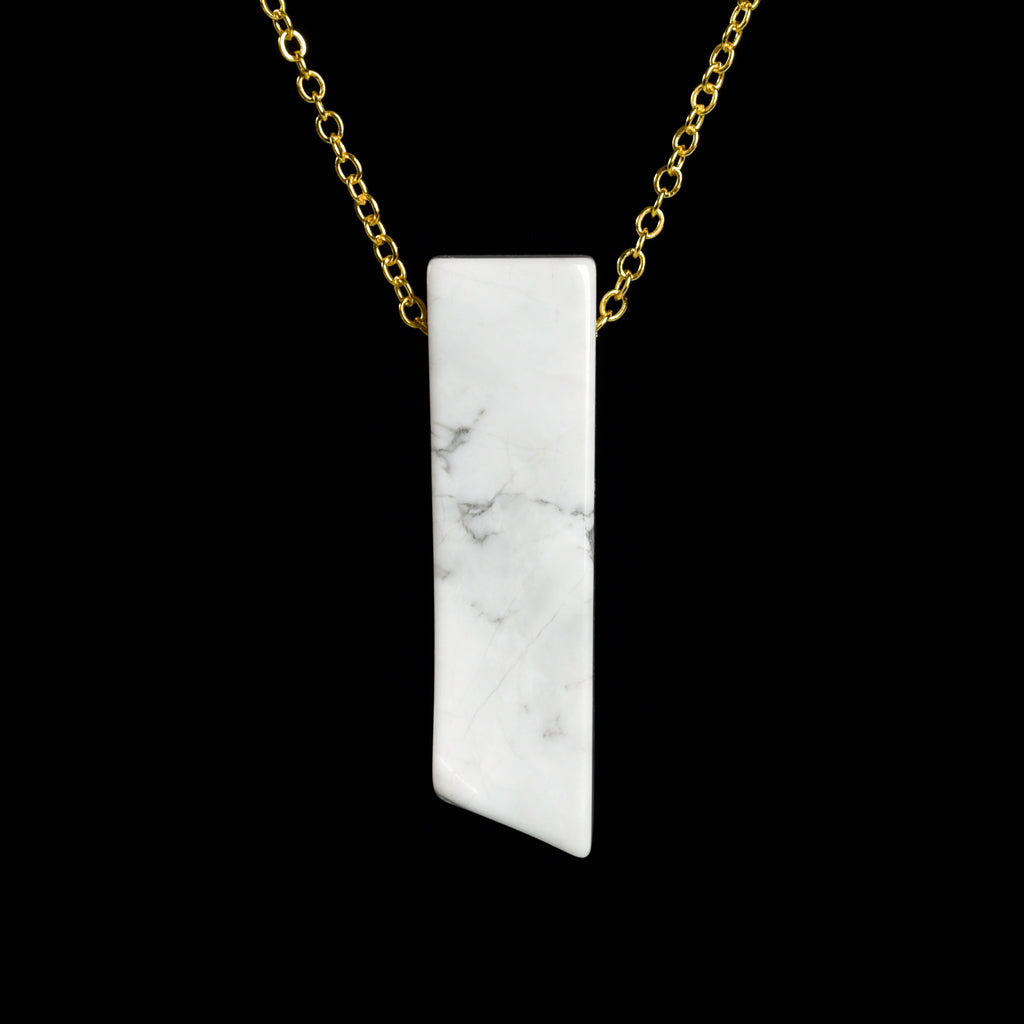 Crystal bar pendant(drill through)