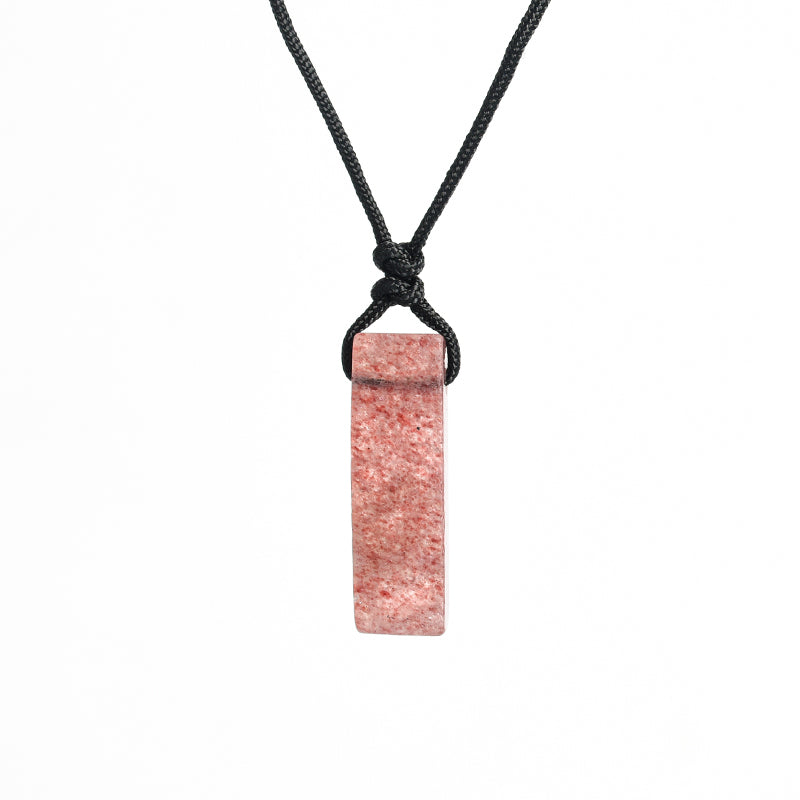 Crystal bar pendant(drill through)