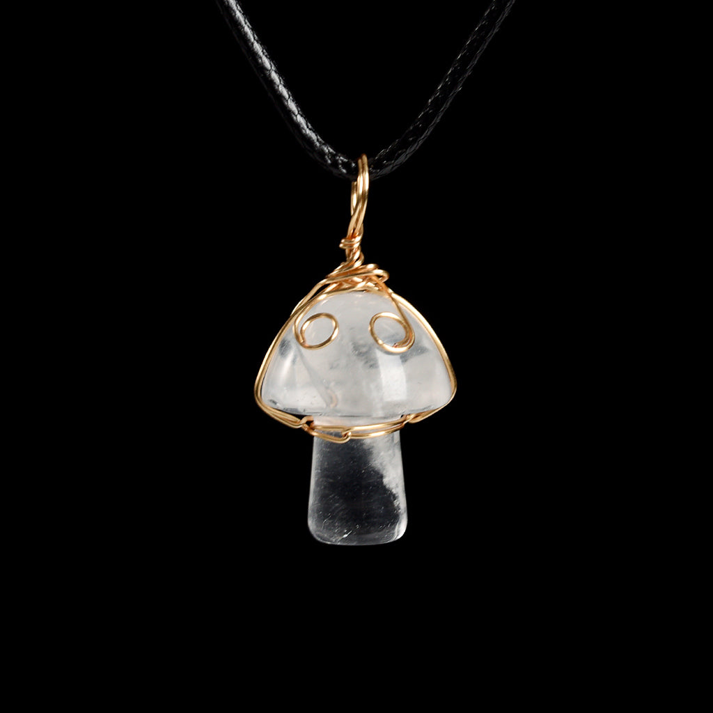 Mushroom pendant(wire wrapped)