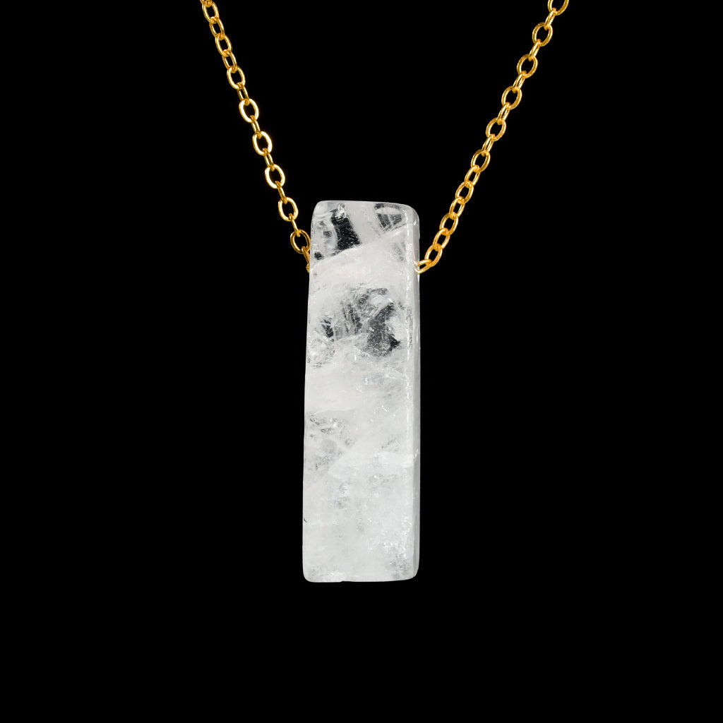 Crystal bar pendant(drill through)