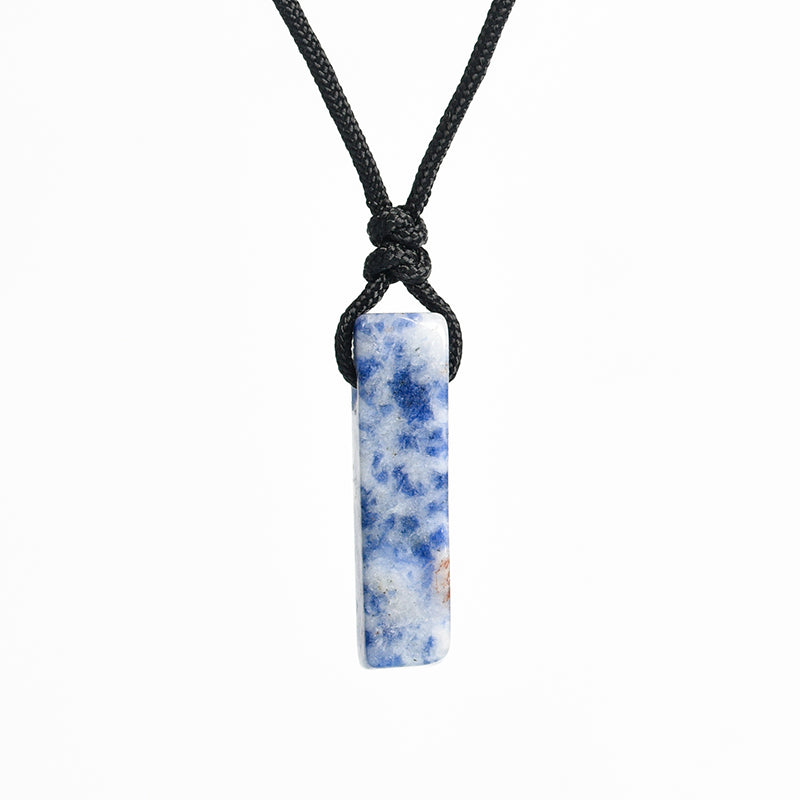 Crystal bar pendant(drill through)