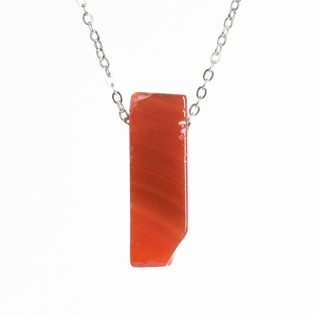 Crystal bar pendant(drill through)