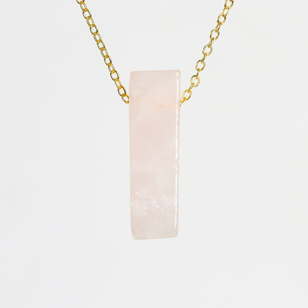 Crystal bar pendant(drill through)