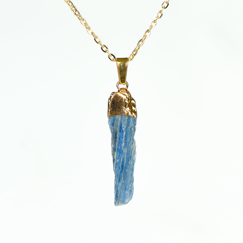 Raw kyanite pendant(electroplating)