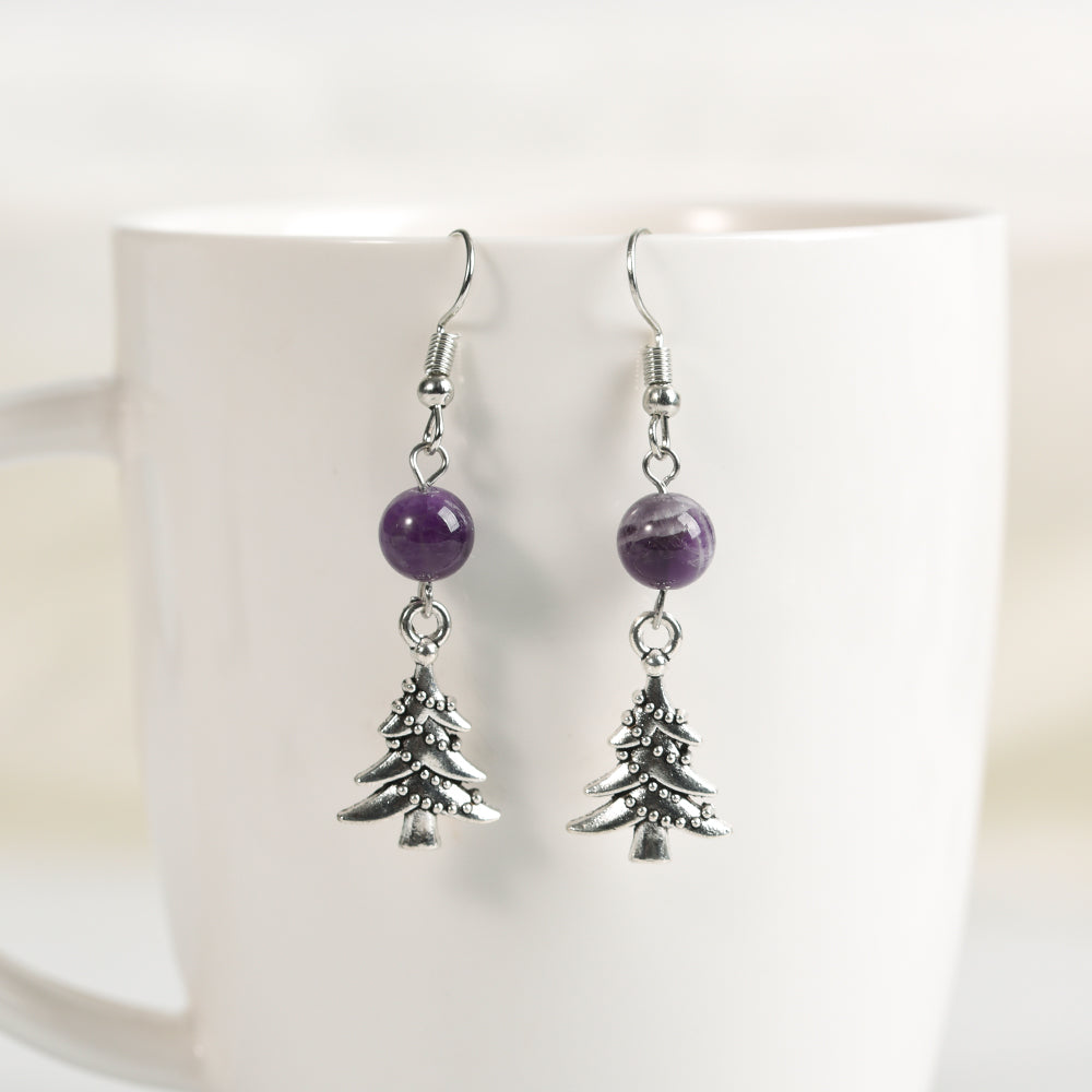 Christmas beads earrings