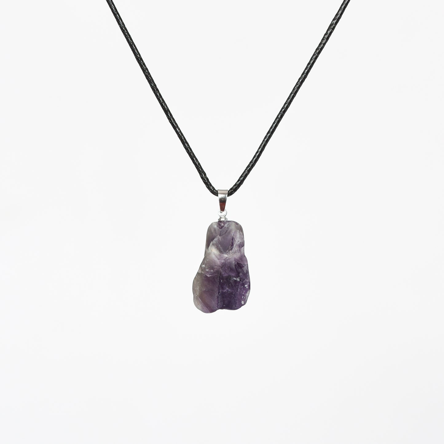 Raw crystal pendant(metal clip)