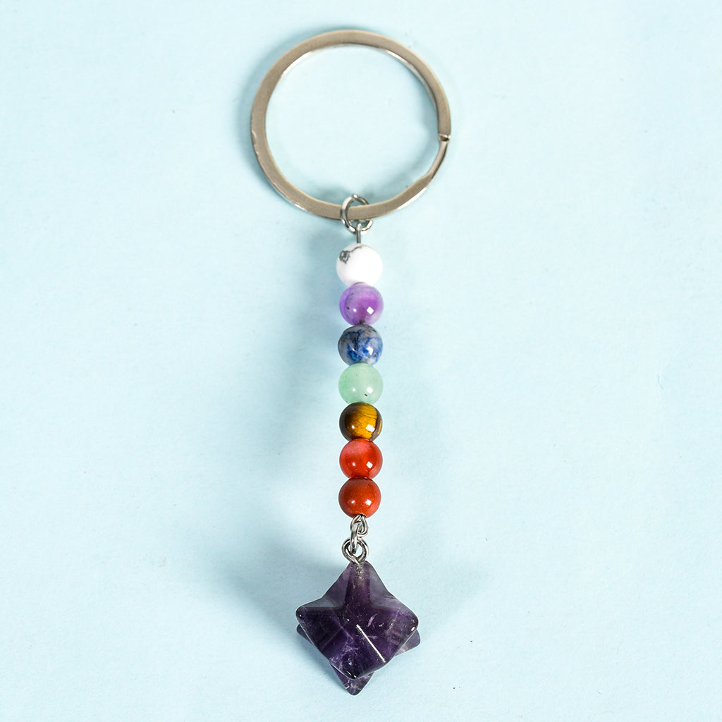 Merkaba keychain(seven chakras)