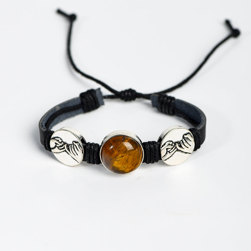 Leather cord bracelet