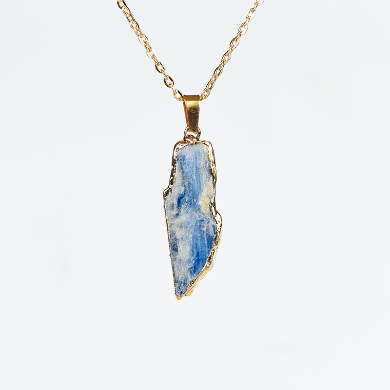 Raw kyanite pendant(electroplating)