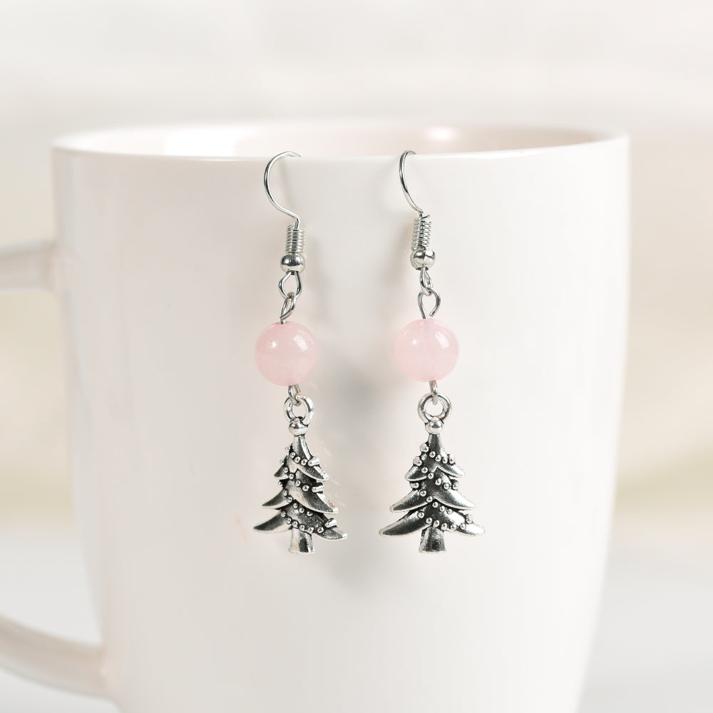 Christmas beads earrings