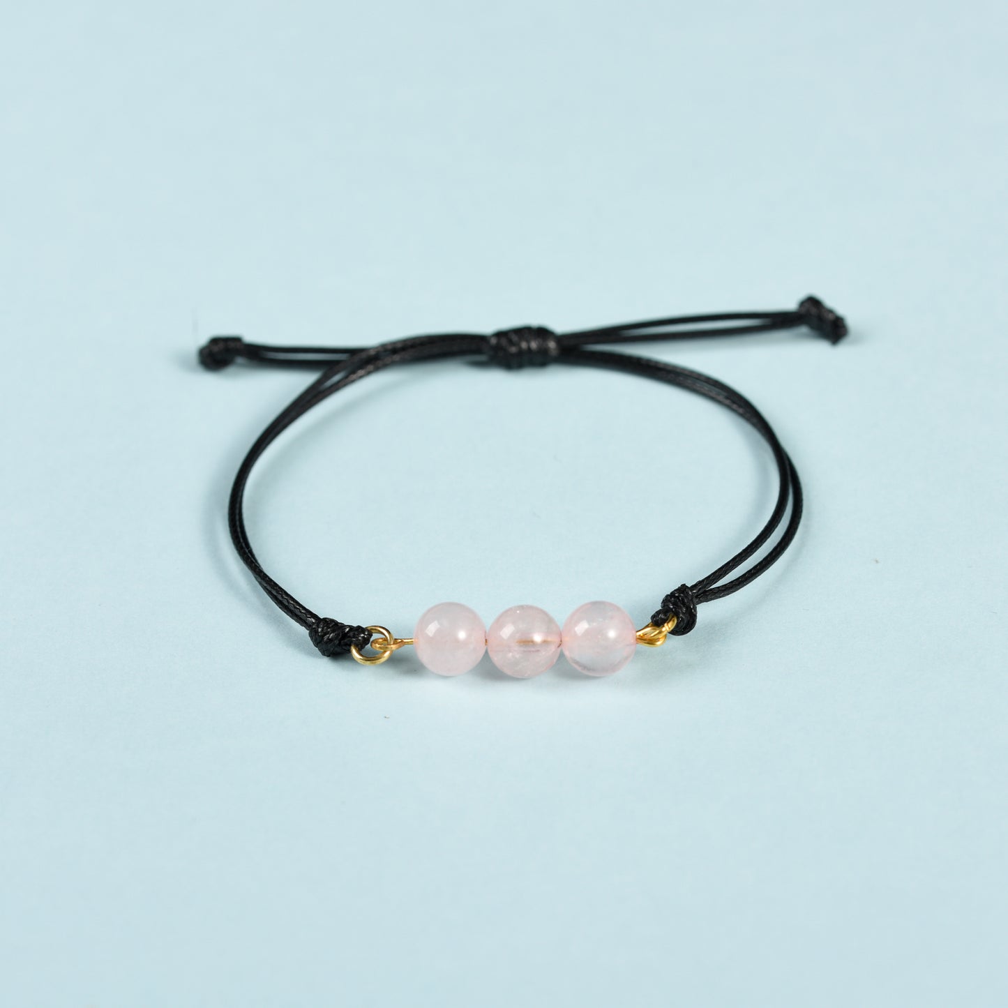 3 beads bracelet(leather cord)