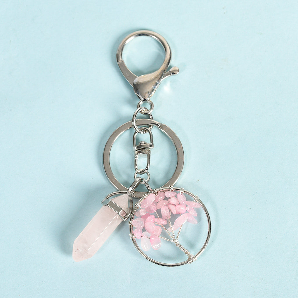 Tree of life double points keychain