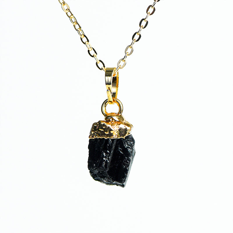 Raw crystal pendant(electroplating)